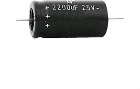 A22202516030, Электролитический конденсатор 2200мкФ 25В 16x30мм
