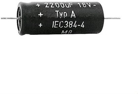 A10201610025, Электролитический конденсатор 1000мкФ 16В 10x25мм