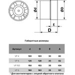 VP 6, Вентилятор осевой канальный вытяжной D 160 90-00043