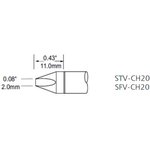 SFV-CH20, Наконечник для PS-900 клин 2.0 х 11 мм