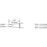 STV-CH24A, Наконечник для PS-900 клин удлиненный 2.4 х 18.3 мм