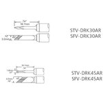 STV-DRK45AR, Наконечник для PS-900 ножевидный удлиненный 4.5 х 18.7 мм