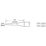 TFP-CNP1, Наконечник для термопинцета MFR-H4 конус 0.4 х 19.1 мм (комплект)
