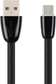 Фото 1/3 Кабель USB VIXION (K12c) Type-C силиконовый 1м (черный)