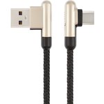Кабель USB VIXION (K14c) Type-C 1м (черный, золото)
