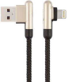 Фото 1/3 Кабель USB VIXION (K14i) для iPhone Lightning 8 pin 1м (черный, золото)