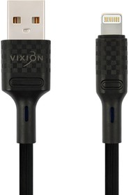 Фото 1/3 Кабель USB VIXION (K27i) для iPhone Lightning 8 pin 1м (черный)