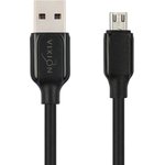 Кабель USB VIXION (K28m) 3,5A microUSB 1м (черный)