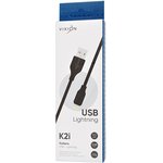 Кабель USB VIXION (K2i) для iPhone Lightning 8 pin 1м (черный)