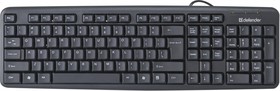 Фото 1/4 DEFENDER ELEMENT HB-520 клавиатура чёрная (USB, 104 кл.)