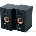 DEFENDER AURORA S20 Колонки 2.0 чёрные (2 х 10 Вт, деревянный корпус, 220В, AUX)