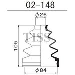 02-148, Пыльник ШРУСа внешнего