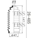 26485, Пыльник рулевой системы Maruichihttps:// tech.eaeunion.org