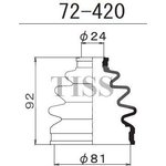 72-420, Пыльник ШРУСа внешнего
