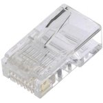 RJ458P8CR, Вилка, RJ45, PIN: 8, Конф: 8p8c, на провод, IDC, обжим