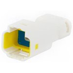 560-003-000-111, Pin & Socket Connectors W TO W MALE 3P PLUG WHITE FOR 1.30-1.70