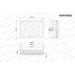 KWFA0002, Фильтр воздушный Toyota Corolla (E15/E18) 07-/RAV4 III-IV 08-/Lexus