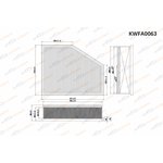 KWFA0063, Фильтр воздушный BMW 5 (G30) 16-/ 7 (G11/G12) 15-