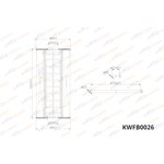 KWFB0026, Фильтр масляный Kia Sorento/Sportage/Hyundai ix35 2.0/2.2 CRDI 09-