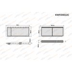 KWFD0022C, Фильтр салонный угольный Mazda 3 (BK) 03-09/Mazda 5 (CR/CW) 06-