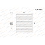 KWFD0023, Фильтр салонный Chevrolet Aveo II 11-/Cruze 09-/Opel Astra J 09-