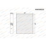 KWFD0023C, Фильтр салонный угольный Chevrolet Aveo II 11-/Cruze 09-/Opel Astra J 09-