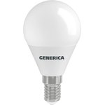 Лампа светодиодная G45 шар 12Вт 230В 4000К E14 | LL-G45-12-230-40-E14-G | GENERICA