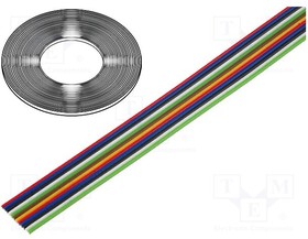 Фото 1/3 0240 041, Провод плоский, многопров, Cu, 12x0,124мм2, ПВХ, 150В, 50м