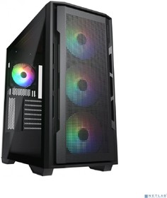 Cougar Корпус Uniface X RGB V2 Black, 4x140mm ARGB PWM Fan, ARGB PWM Fan Hub, без БП, E-ATX