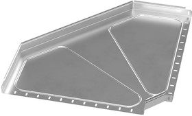 Угол горизонтальный 90 градусов Стандарт INOX (AISI 304) 600х50 (0,8 мм) Промрукав