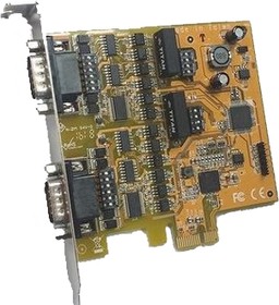 PCIe-200i-Si (PCIex-200Ei-Si), 2-портовая плата RS-232/422/485 на шину PCI Express с оптоизоляцией и защитой от импульсных помех