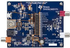PCM5102EVM-U, Оценочная плата, PCM5102 112дБ стерео ЦАП, выход 2В СКЗ и встроенная аудио ФАПЧ
