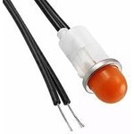 1050A3, Panel Mount Indicator Lamps AMBER DIFFUSED 1/2" MOUNTING HOLE
