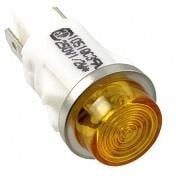 Фото 1/2 1051QC3, Panel Mount Indicator Lamps AMBER DIFFUSED 1/2" MOUNTING HOLE