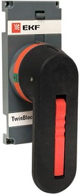 Фото 1/7 Рукоятка управления для прямой установки на рубильники реверсивные (I-0-II) TwinBlock 315-400А PROxima EKF tb-315-400-fh-rev