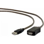 Кабель удлинитель USB 2.0 активный Cablexpert UAE-01-15M, AM/AF, 15м