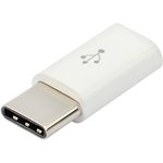 Переходник-адаптер VIXION (AD44) micro USB - Type-C (белый)