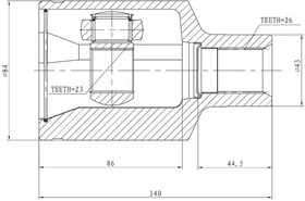 Z88956R, ШРУС