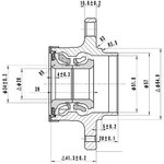 Z89168R, Ступица задняя AUDI A1-2, IBIZA IV, FABIA, POLO