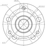 Z89197R, СТУПИЦА КОЛЕСА, СТУПИЦА ПЕР CHEVROLET EQUINOX, PONTIAC TORRENT ...