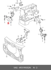 4F0199352N, Консоль прав. – купить оптом и в розницу