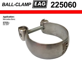 225060, Хомут глушителя ball clamp SS304