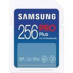 Карта памяти Samsung SDXC PRO Plus UHS-I U3 V30 180/130Mb/s 256Gb (MB-SD256S/EU)