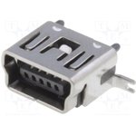 35186, MUSB-B5-S-VT-TSMT-1 / гнездо mini USB, 2.0 (M12), шт