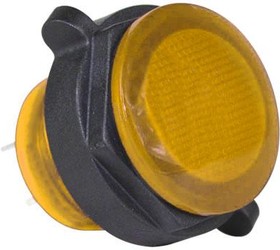 Фото 1/2 CNX722C401120T, Panel Mount Indicator Round 22mm LED 120V Tab Yellow MS