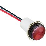 PML50RFVW, LED Panel Mount Indicators PMI .668in. Red LED Flex Wire