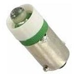 VC18606131, LED BULB, BA9S, GREEN, T-3 1/4