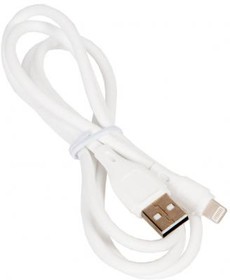 (6931474747815) кабель USB HOCO X61 Ultimate silicone для Lightning, 2.4А, длина 1.0м, белый