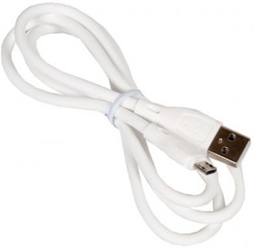 (6931474747839) кабель USB HOCO X61 Ultimate silicone для Micro USB, 2.4А, длина 1.0м, белый