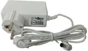 Блок питания (сетевой адаптер) для монитора LG 19V 2.1A 40W 6.5x4.4мм белый, в розетку (Premium)